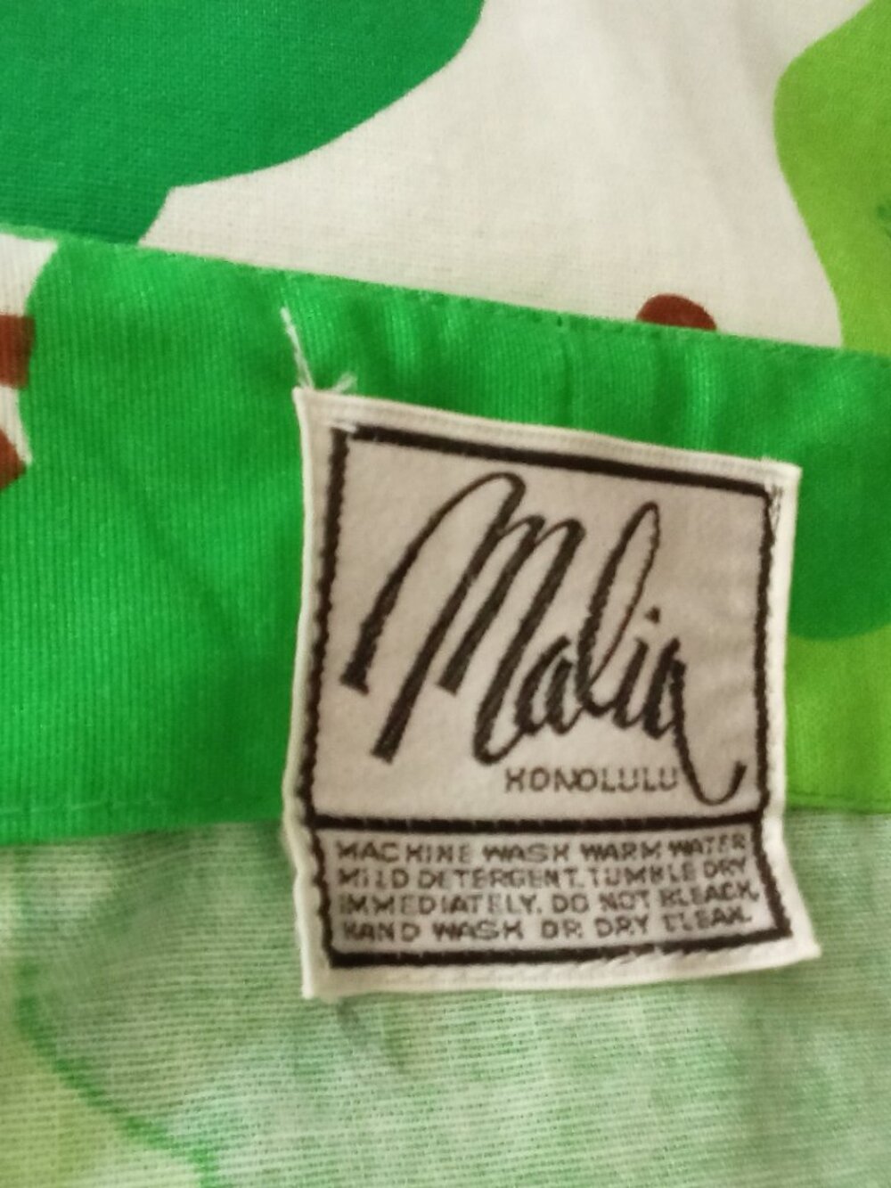 Rare Unworn 1950s/1960s Malia Honolulu Park Novelty Print Dress - Mint NOS - Picture 3 of 13